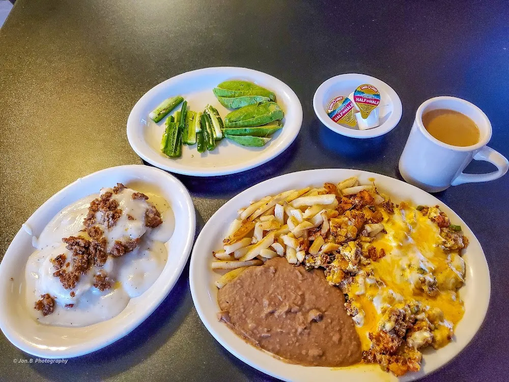 Migas Mexicanas with Biscuits and Gravy